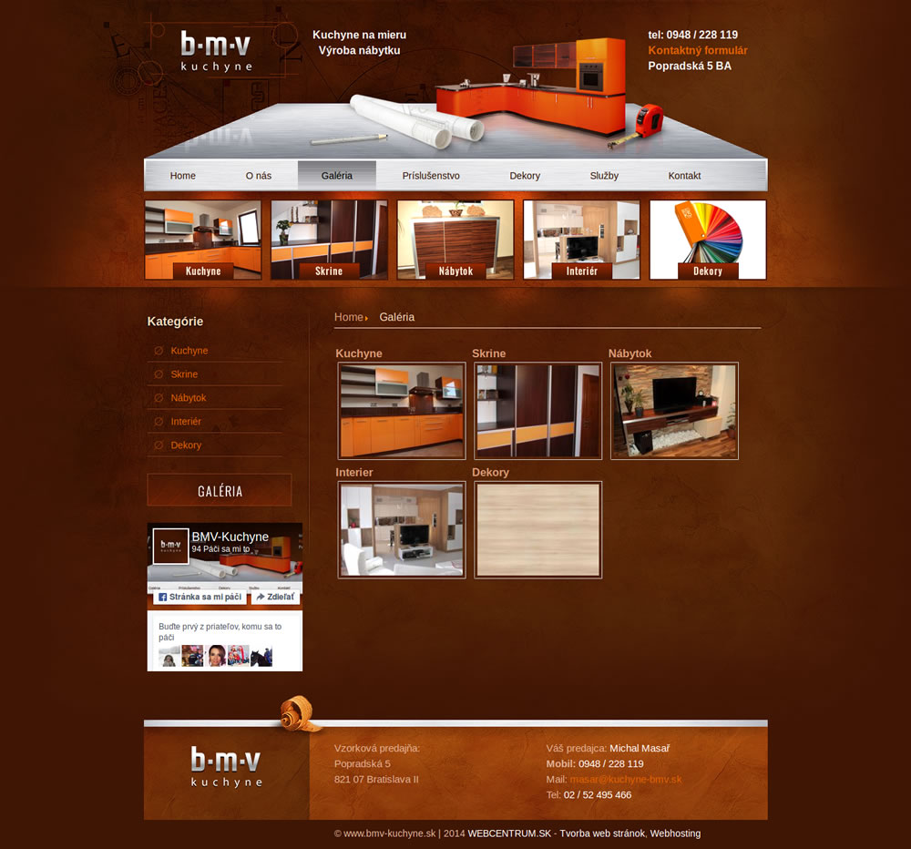 Naša stará web stránka 1 kuchyne-bmv.sk