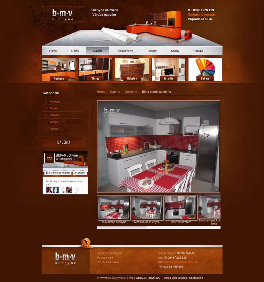 Naša stará web stránka 12 kuchyne-bmv.sk