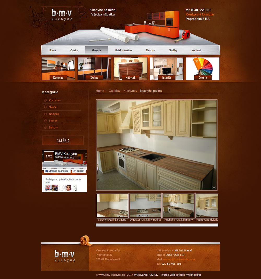 Naša stará web stránka 18 kuchyne-bmv.sk