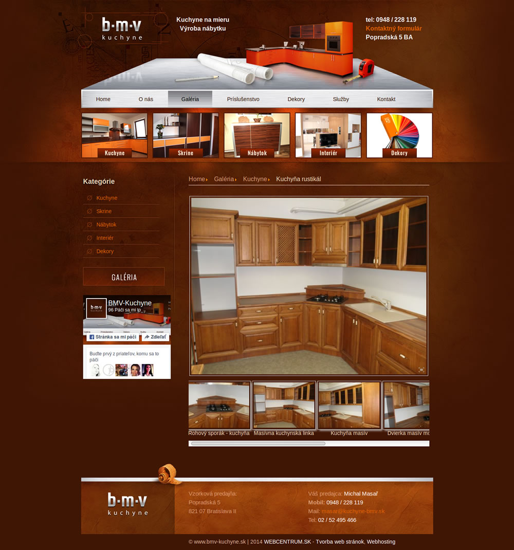 Naša stará web stránka 19 kuchyne-bmv.sk